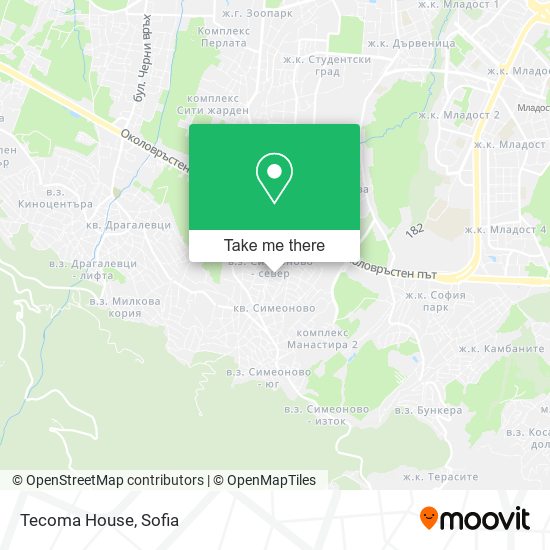 Tecoma House map