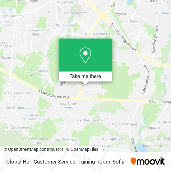 Карта Globul Hq - Customer Service Training Room