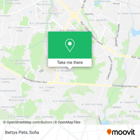 Bettys Pets map