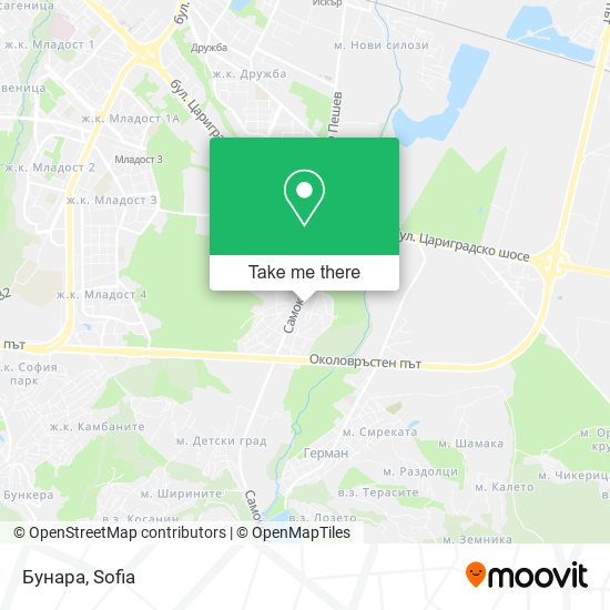 Бунара map