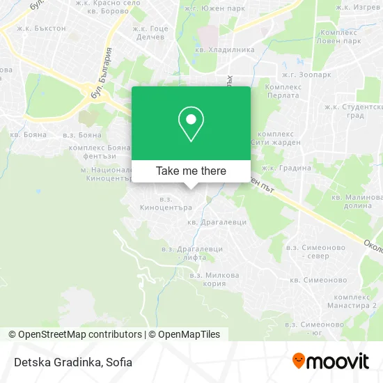 Карта Detska Gradinka