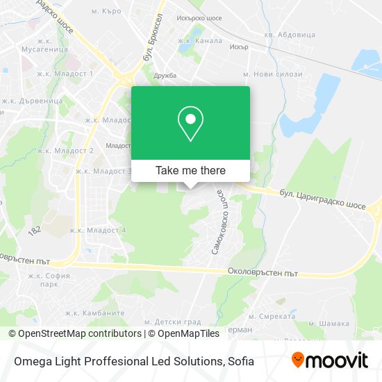 Omega Light Proffesional Led Solutions map