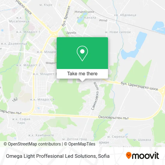 Карта Omega Light Proffesional Led Solutions