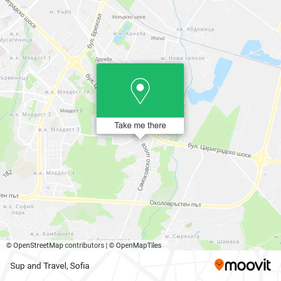 Карта Sup and Travel