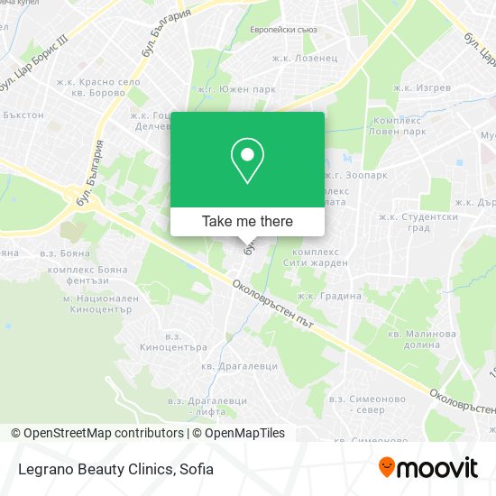 Legrano Beauty Clinics map