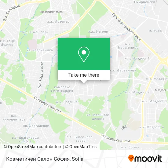 Карта Козметичен Салон София