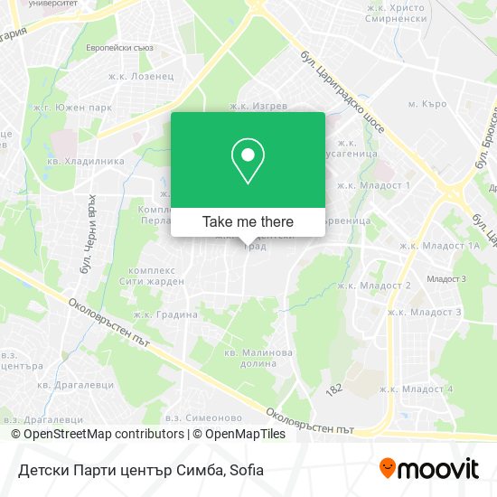 Детски Парти център Симба map