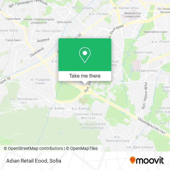 Карта Adian Retail Eood