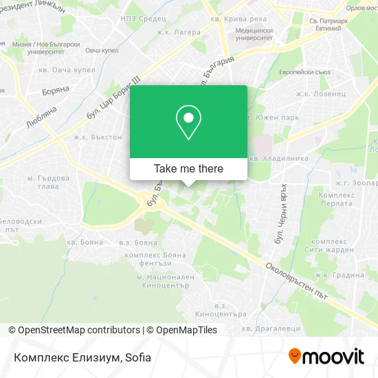 Карта Комплекс Елизиум