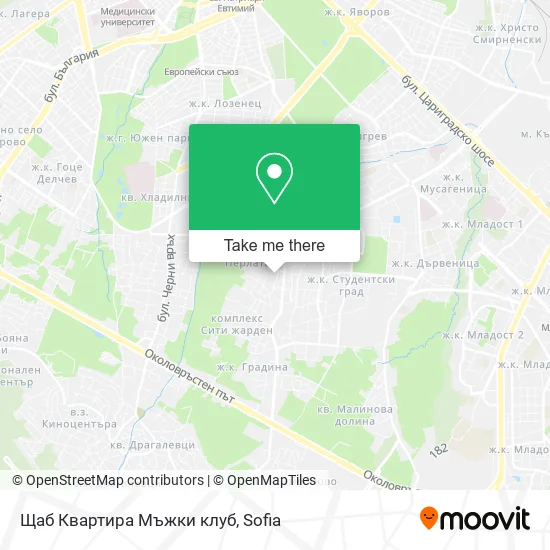 Карта Щаб Квартира Мъжки клуб