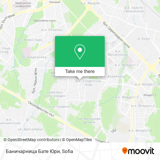 Карта Баничарница Бате Юри