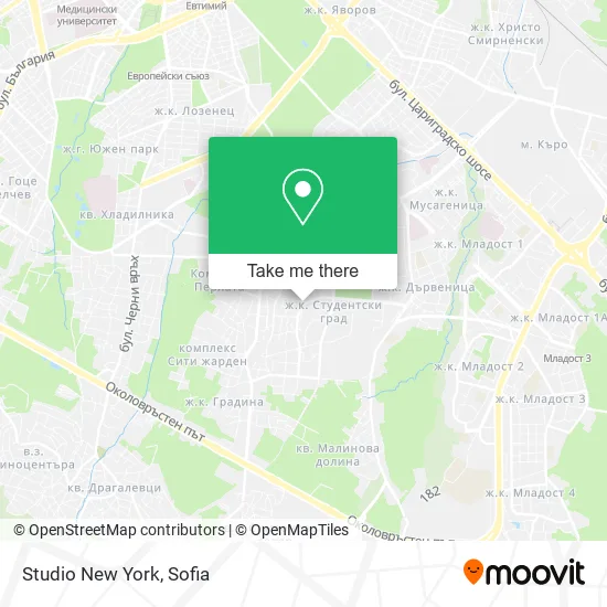 Карта Studio New York