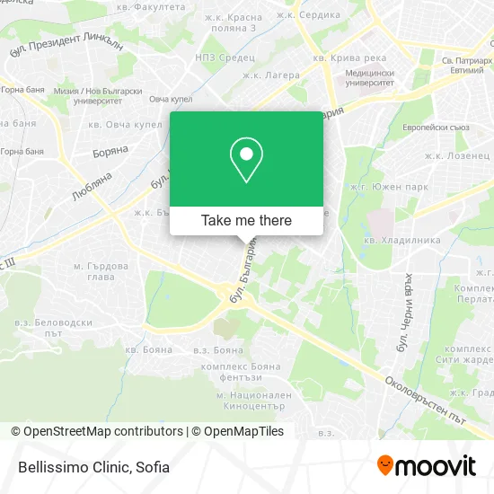Карта Bellissimo Clinic