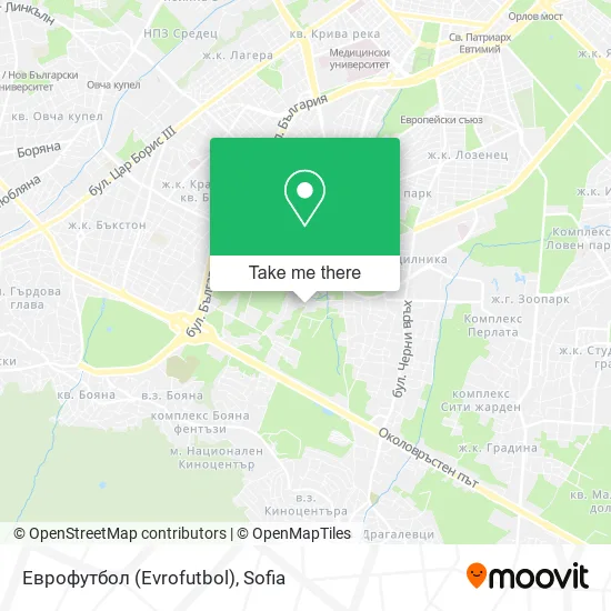 Еврофутбол (Evrofutbol) map