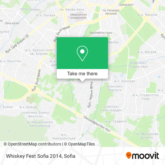 Карта Whiskey Fest Sofia 2014