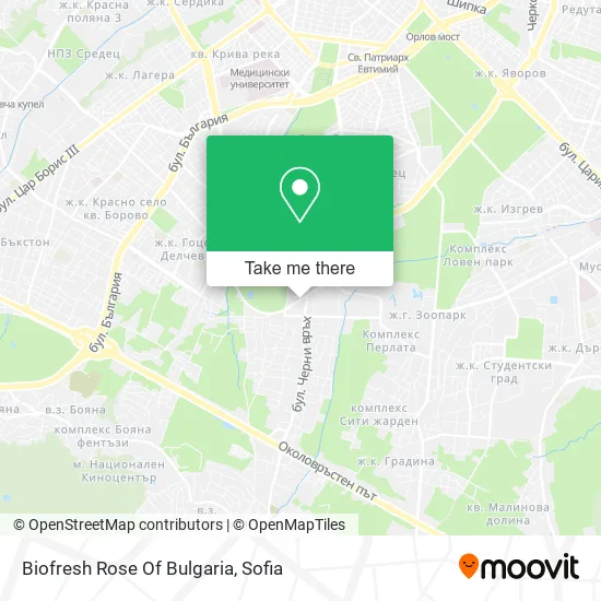 Карта Biofresh Rose Of Bulgaria