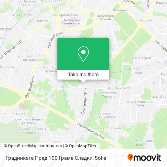 Карта Градинката Пред 100 Грама Сладки