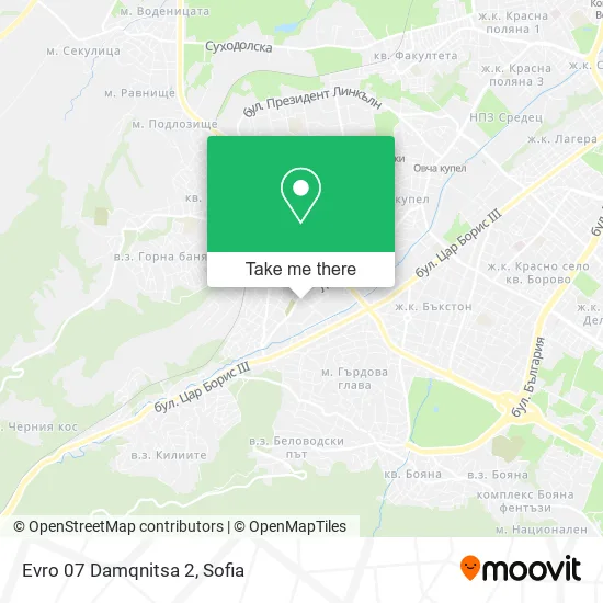 Карта Evro 07 Damqnitsa 2