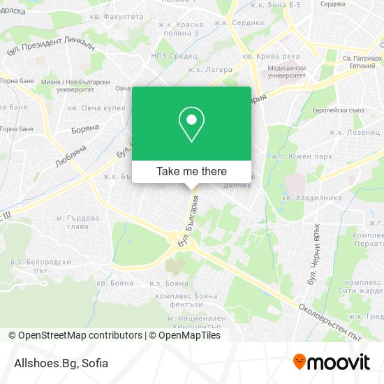 Allshoes.Bg map