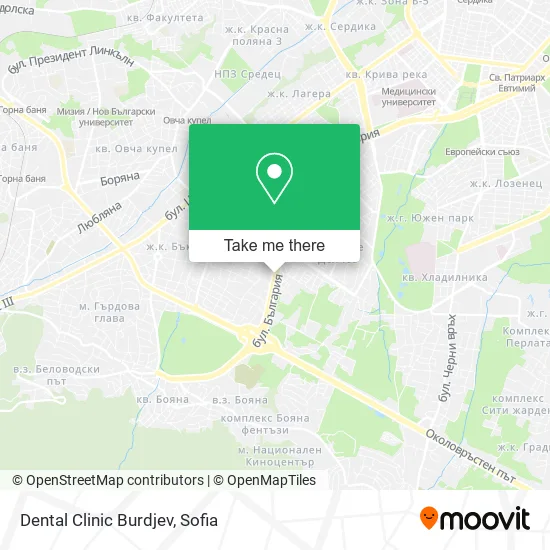 Карта Dental Clinic Burdjev