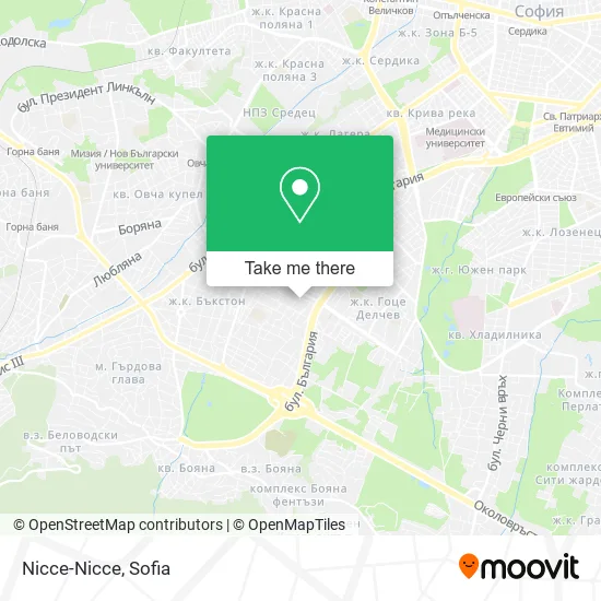 Карта Nicce-Nicce