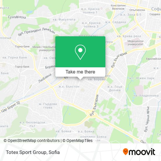 Totex Sport Group map