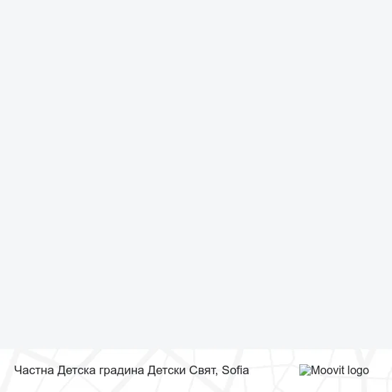 Карта Частна Детска градина Детски Свят