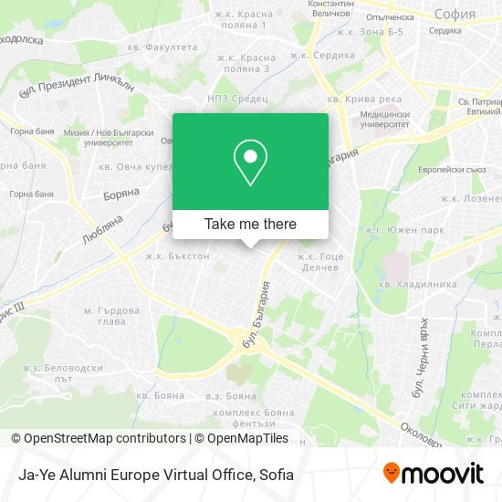 Карта Ja-Ye Alumni Europe Virtual Office