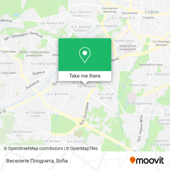 Карта Веселите Плодчета