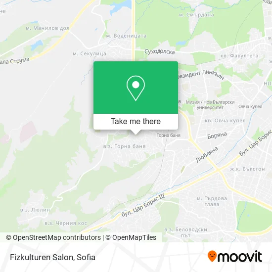Карта Fizkulturen Salon