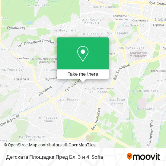 Карта Детската Площадка Пред Бл. 3 и 4