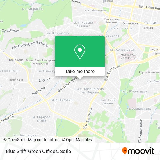 Blue Shift Green Offices map