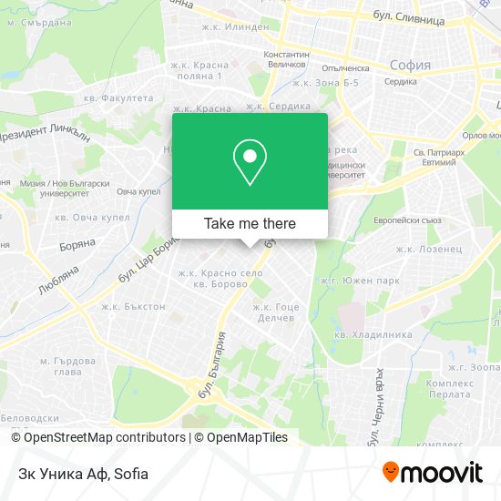 Зк Уника Аф map