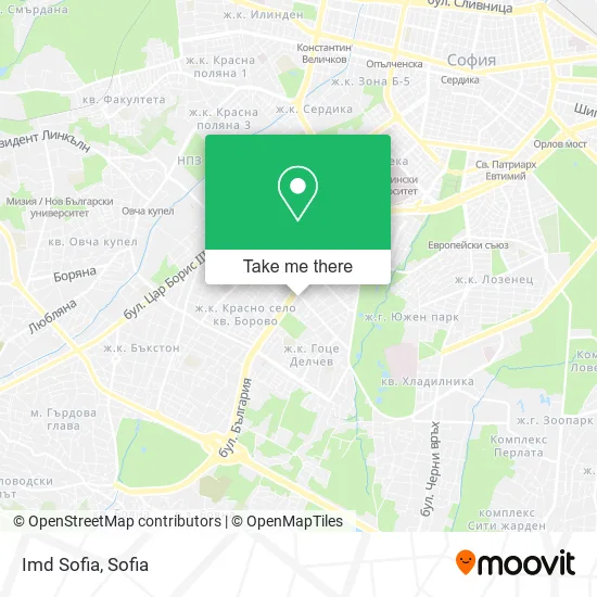 Карта Imd Sofia