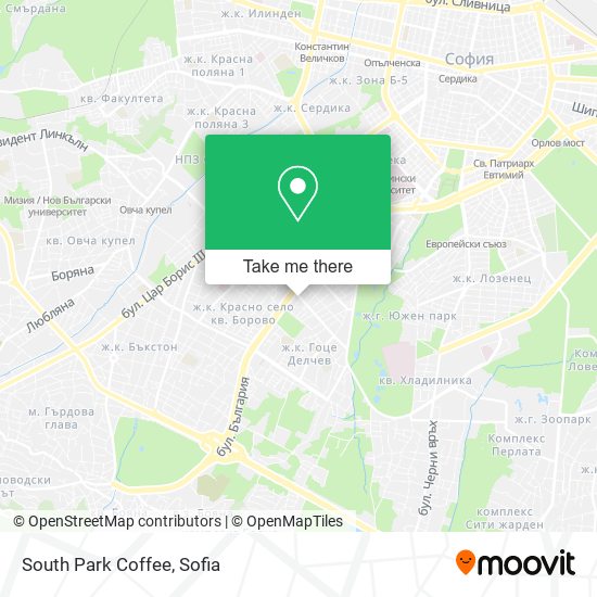 South Park Coffee map