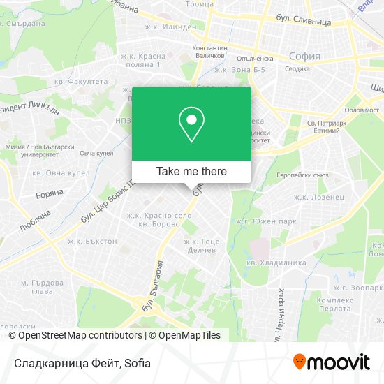 Сладкарница Фейт map