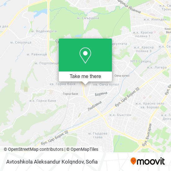 Avtoshkola Aleksandur Kolqndov map