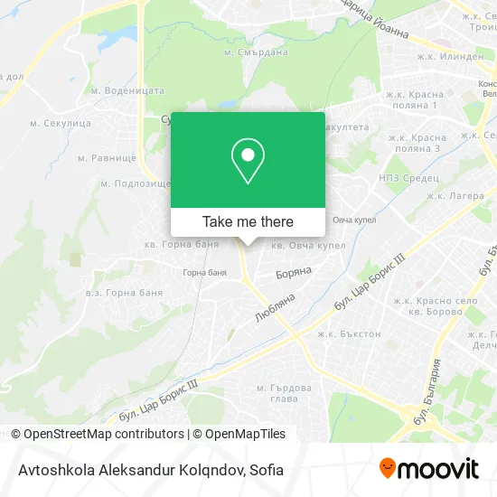 Карта Avtoshkola Aleksandur Kolqndov