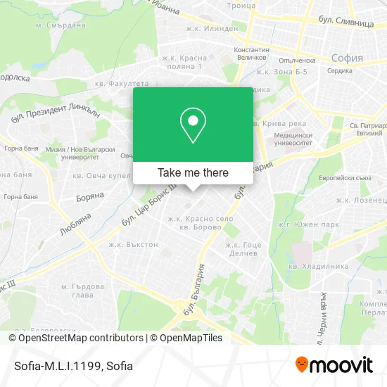 Карта Sofia-M.L.I.1199