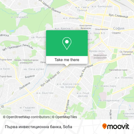 Карта Първа инвестиционна банка