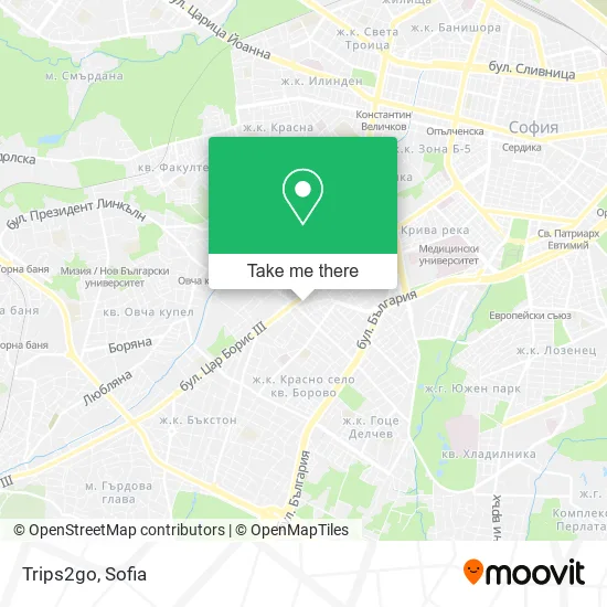 Карта Trips2go