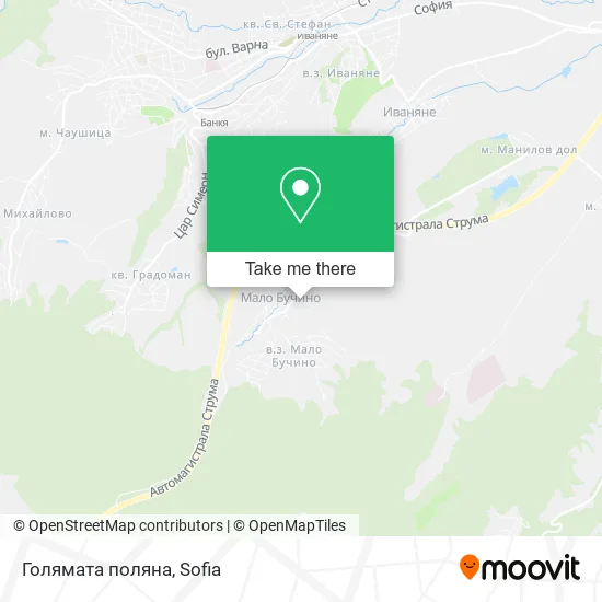 Карта Голямата поляна
