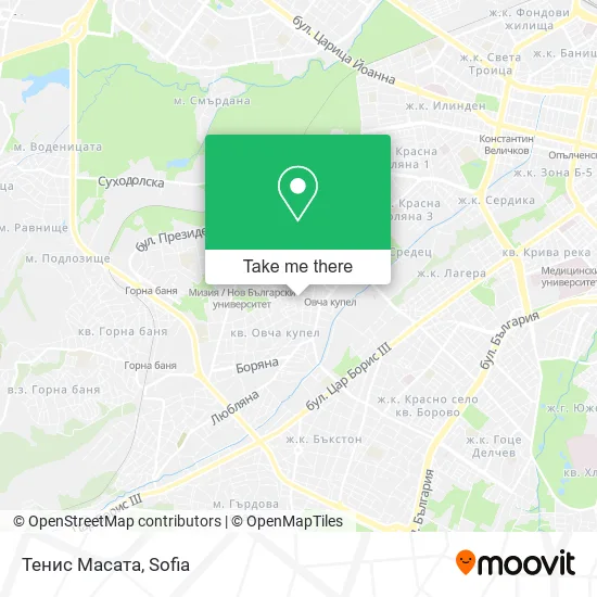 Карта Тенис Масата