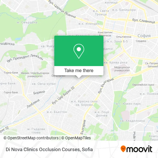 Карта Di Nova Clinics Occlusion Courses