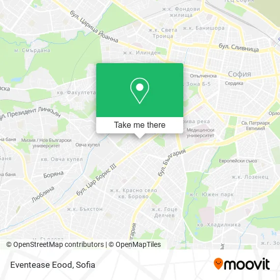 Карта Eventease Eood