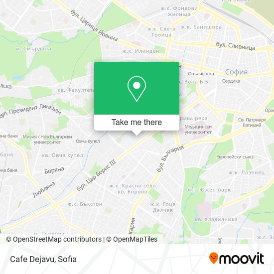 Cafe Dejavu map