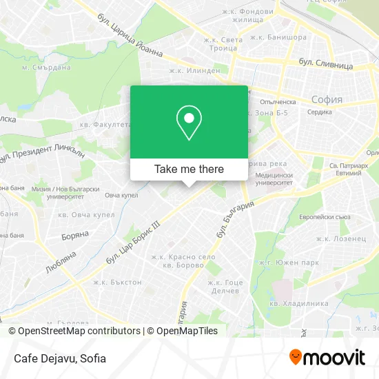 Карта Cafe Dejavu