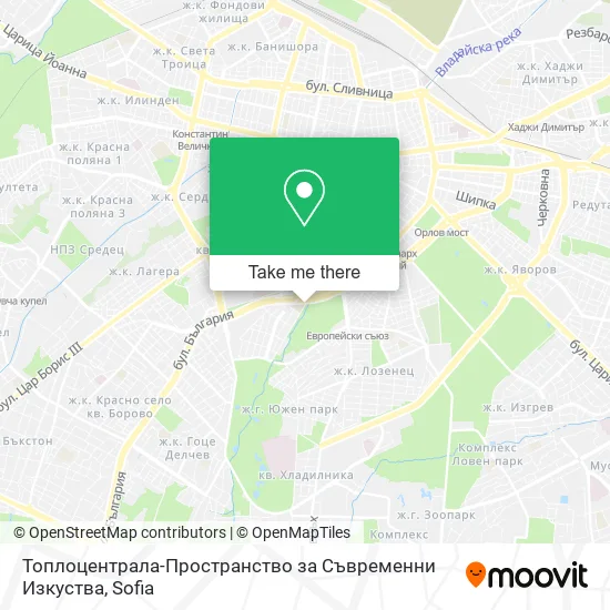 Карта Топлоцентрала-Пространство за Съвременни Изкуства