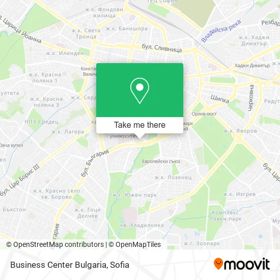 Карта Business Center Bulgaria