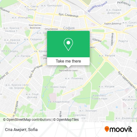 Спа Амрит map